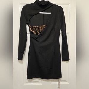 NWT Bellabarnett Black Mini Dress Medium